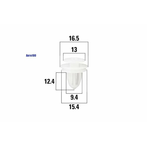 Клипсы автомобильные Mitsubishi Delica OBER KRAFT KT106306, 50 штук