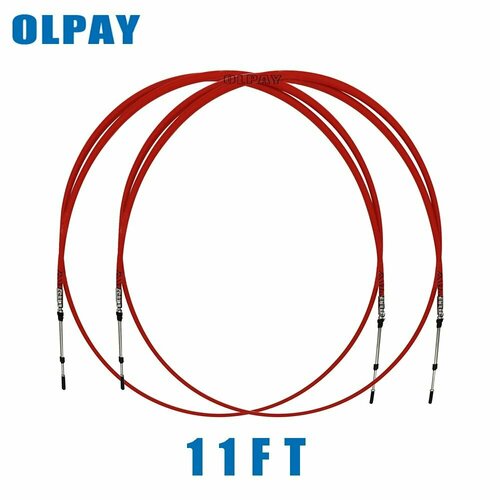 Трос дистанционного управления газом и реверсом 11 футов -3.35 м. трос управления газом и реверсом ес 005 с5 f05 17 футов 5 1816 м комплект 2шт