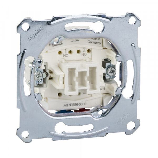 фото Schneider Electric Merten Механизм QuickFlex Переключателя 1-клавишного кнопочного безвинт. зажим