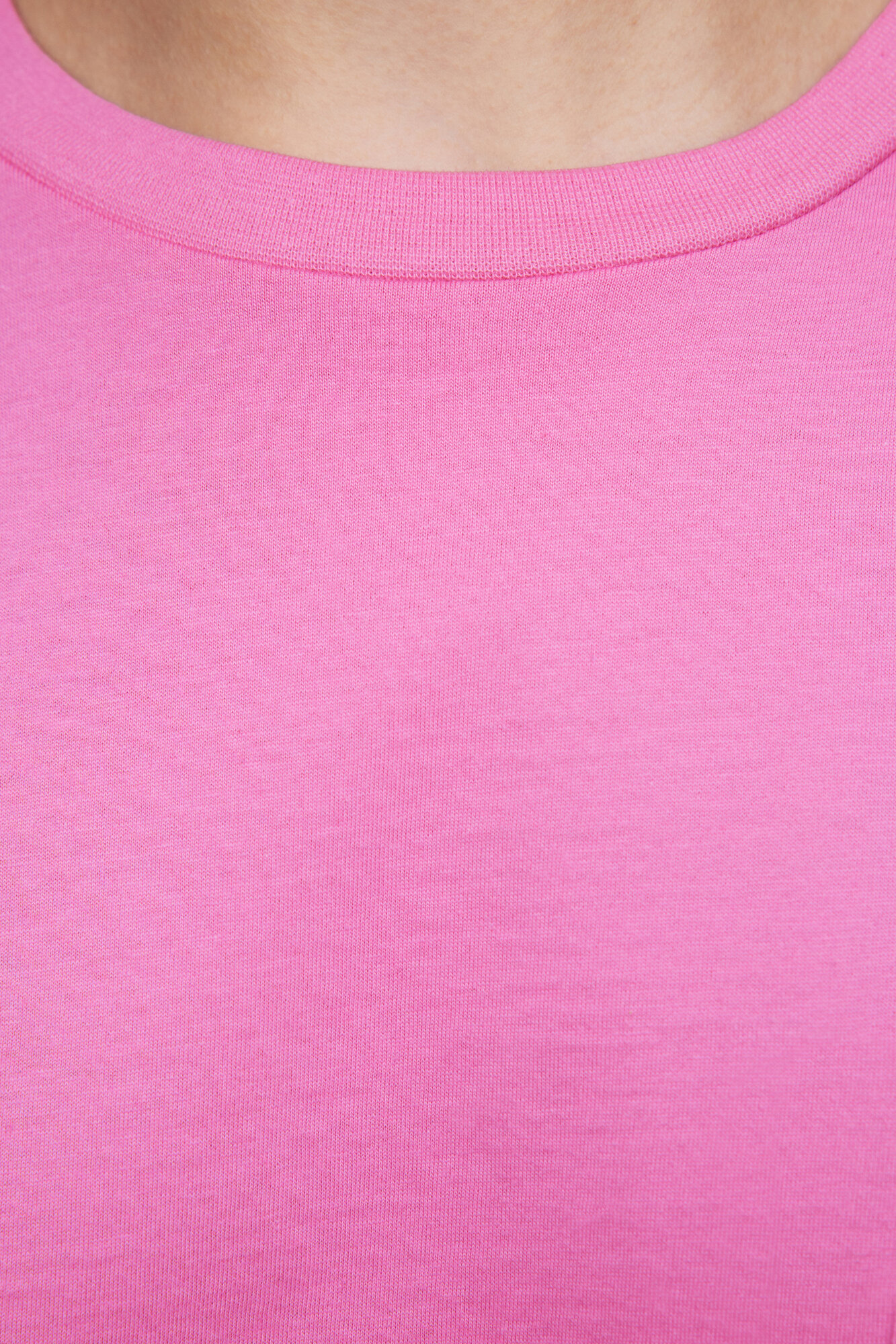 Топ-футболка хлопковый укороченный с нагрудным карманом befree - фото №5