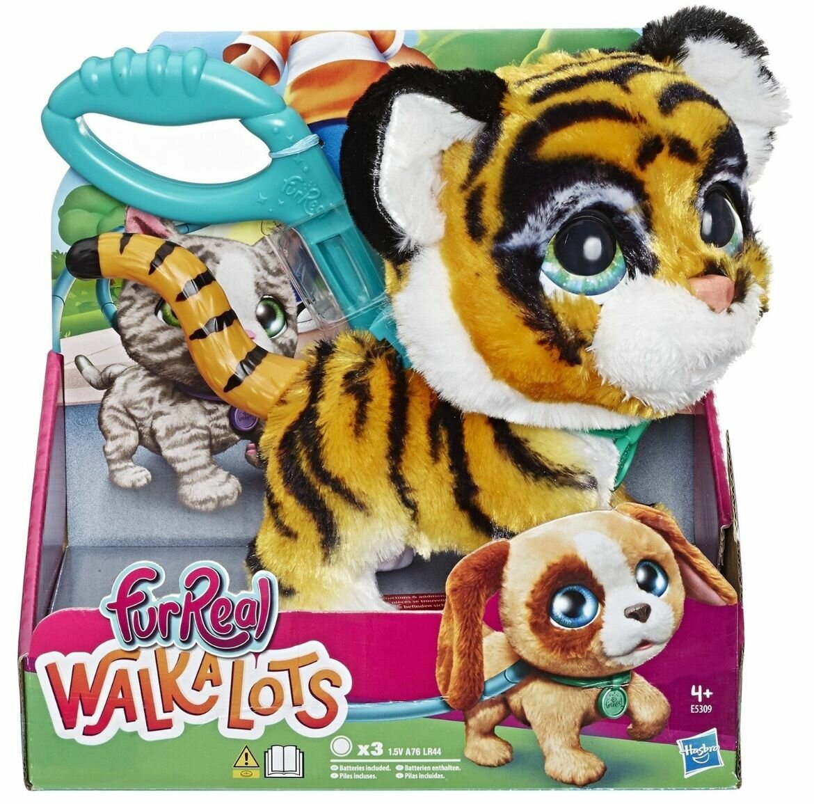 Интерактивная игрушка Hasbro FurReal Friends Большой Питомец Тигренок на поводке E5309 — фото 1