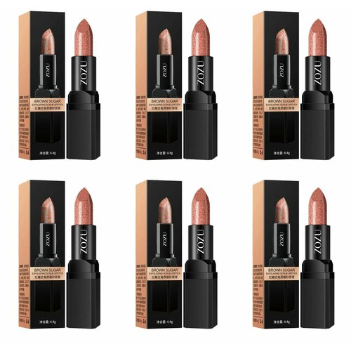 ZOZU Отшелушивающий скраб для губ С коричневым сахаром 44 г 6 шт 1311₽