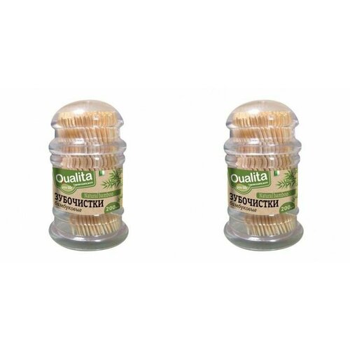Qualita Зубочистки бамбуковые 200 шт 2 уп 728₽