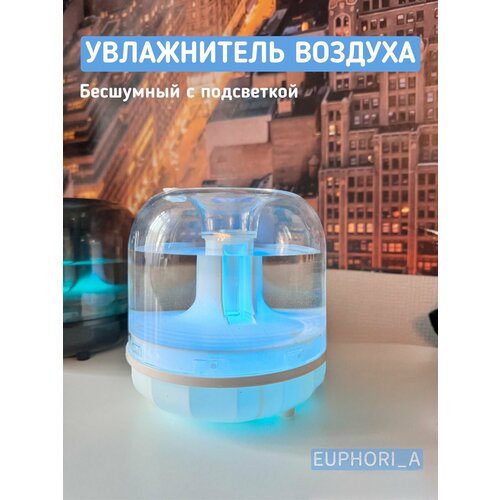 Увлажнитель воздуха бесшумный с подсветкой цвет белый 120000₽