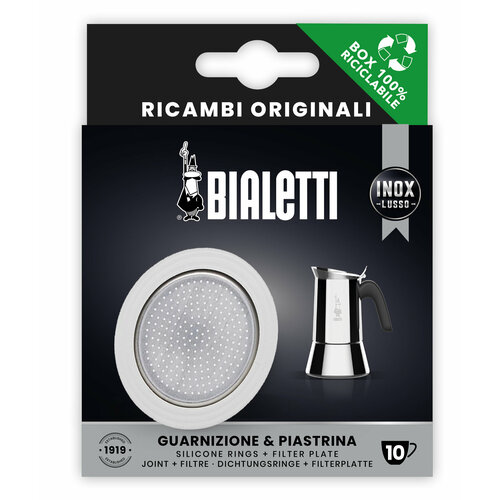 1 уплотнитель 1 Фильтр Bialetti для стальных кофеварок на 10 чашек 860₽