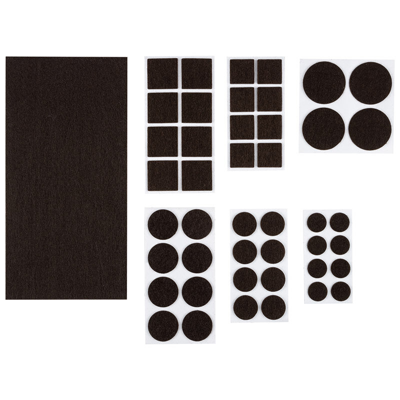 Накладки-протекторы для мебели самокл.45 шт коричнев в наборе /Рыжий кот