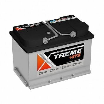 Аккумулятор автомобильный XTREME +EFB 74Ач LB R+ EN780A 278x175x175 B13