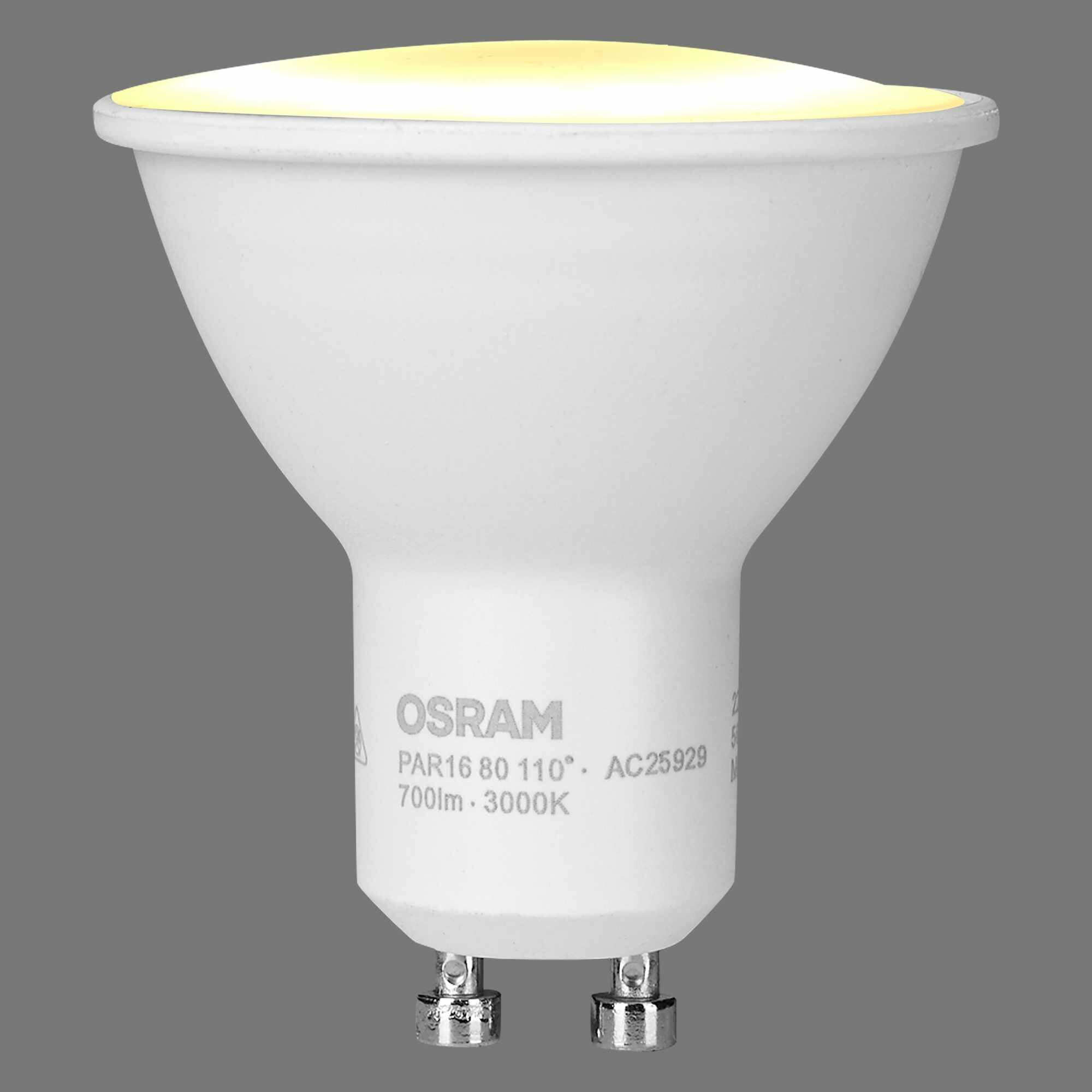 Лампа светодиодная Osram GU10 220-240 В 7 Вт спот матовая 700 лм тёплый белый свет - фото №15