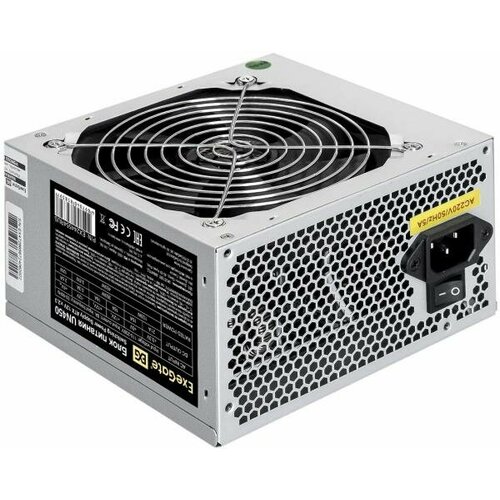 Exegate Блок питания 450W ExeGate UN450 (ATX, PC, 12cm fan, 24pin, 4pin, PCIe, 3xSATA, 2xIDE, FDD, кабель 220V в комплекте) exegate ex282070rus pc блок питания 550w exegate xp550 atx pc 12cm fan 24pin 4pin pcie 3xsata 2xide black кабель 220v в комплекте