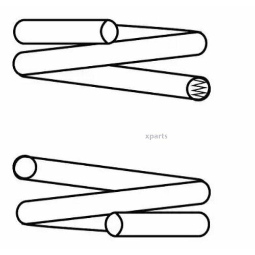 CS GERMANY 14319595 Пружина зад MERCEDES C-class Coupe 180-320 CLC CL203 180-350 CLK C208 Cabrio A208 200-230Komp 3540₽