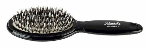 Расческа | Janeke Oval Hair Brush With Bristles and Nylon Reinforcement Small |