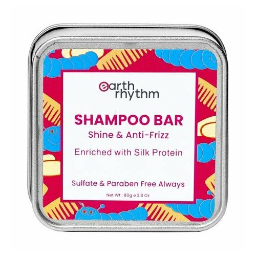 Твердый шампунь для волос Earth Rhythm Silk Protein Shampoo Bar 2770₽