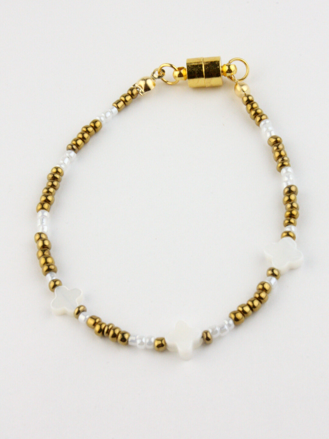 Браслет Pechinoga Design из гематита с барочным жемчугом 