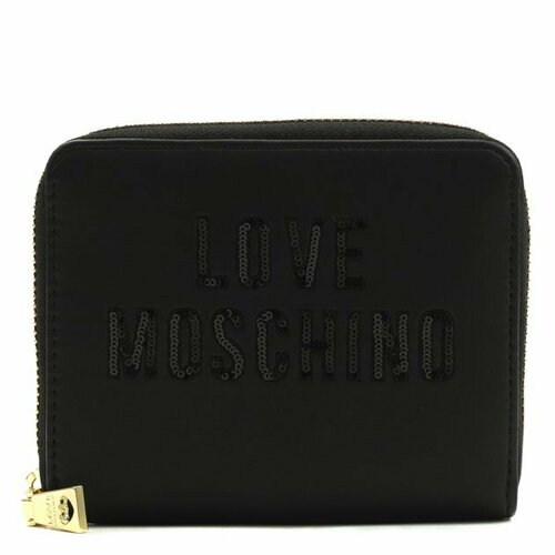 Кошелек LOVE MOSCHINO, черный кошелёк playstation 2 logo bifold