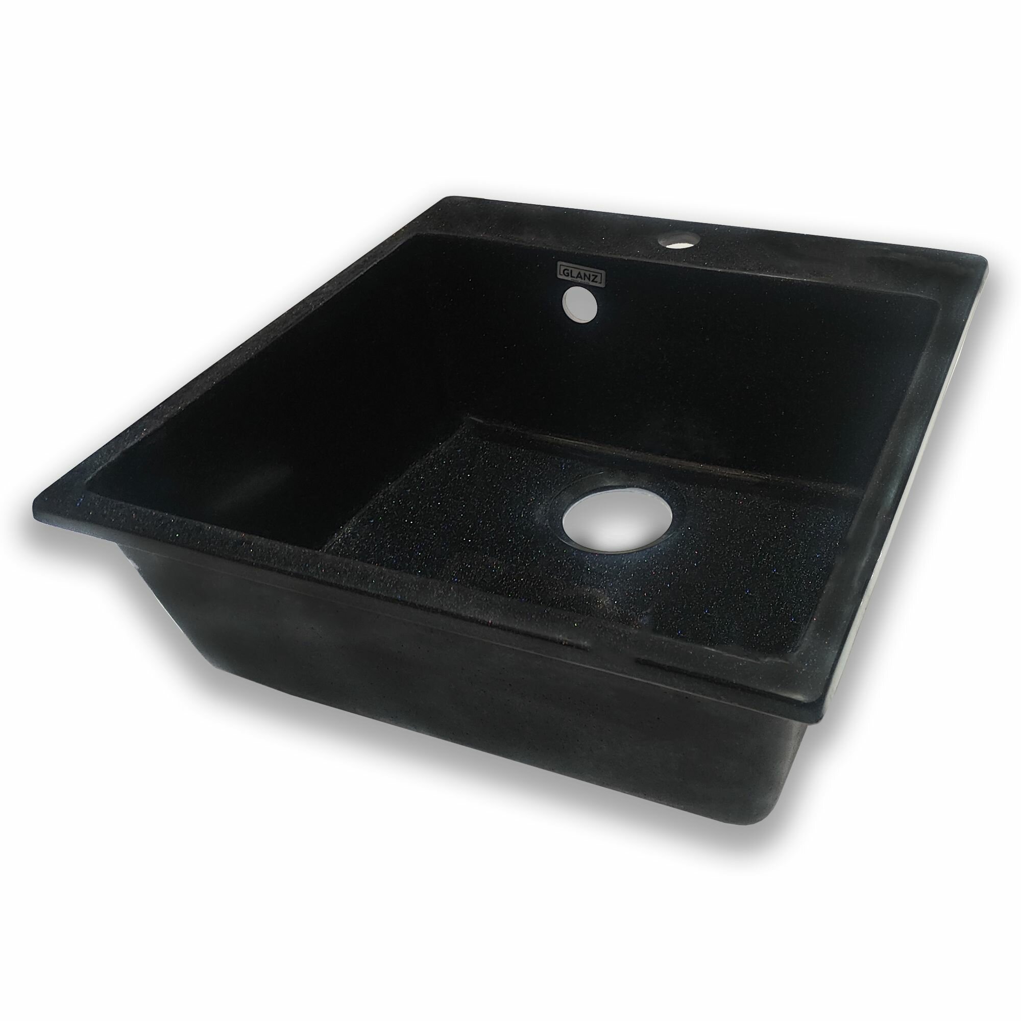 Мойка для кухни каменная MARRBAXX 42/Q4, черный, матовая с сифоном