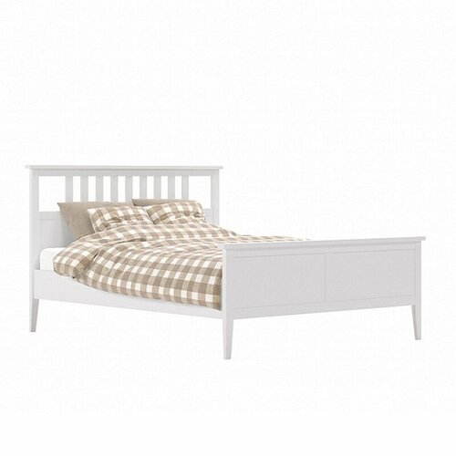 Кровать Leset Мира 160х200 с основанием, двуспальная, white