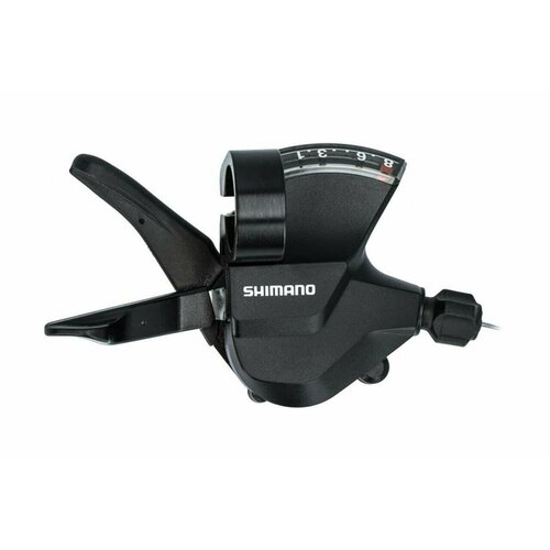 Шифтер Shimano Altus M315, правый, 8 ск, с индикатор, 2050 мм, б/уп. Черный переключатель велосипедный altus astef51r8 2 8629 шифтер тормозов ручка 2пальца 8 скор правый черный shimano