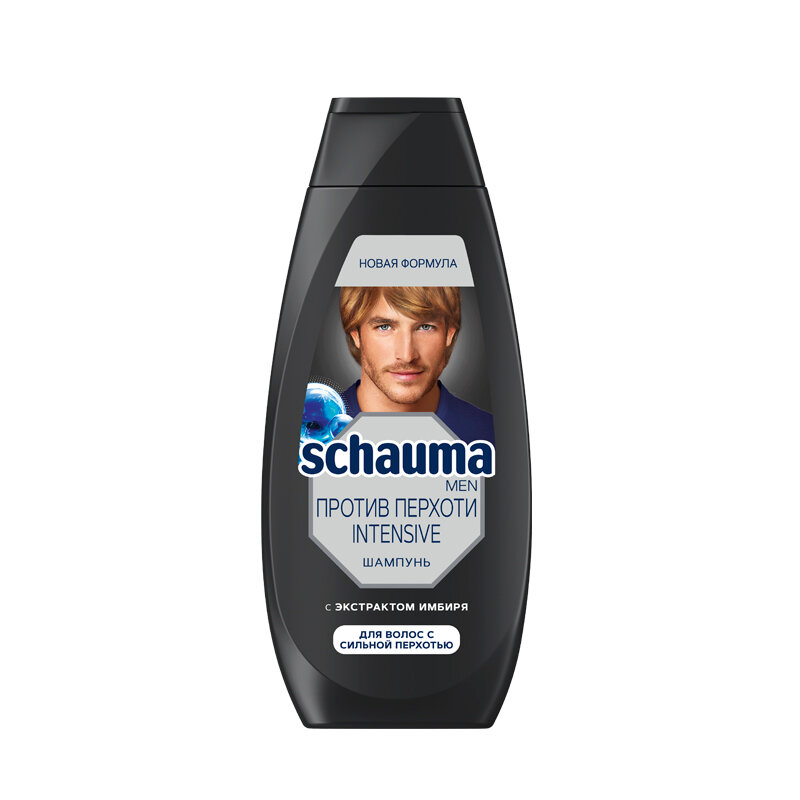 Шампунь для волос Schauma Men Intensive с Экстрактом Имбиря 360 мл