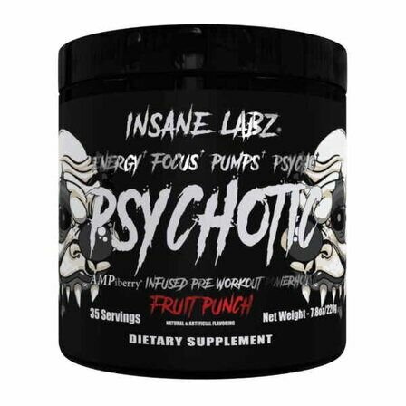 Insane Labz Psychotic Black (220 гр) фруктовый пунш