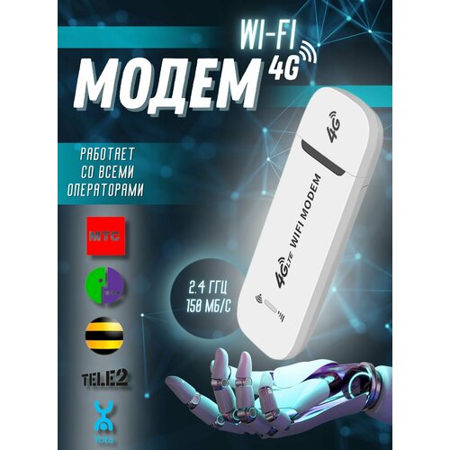 Модем 4G с раздачей Wi-Fi 1000₽