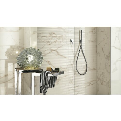 Плитка Fap Roma Diamond Line Calacatta Brillante 50x120 Rt fPQG мрамор гладкая, глянцевая изностойкая