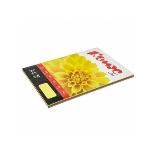 Комус Color Бумага цветная, А4, микс интенсив 5 цветов