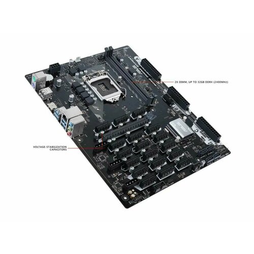 Материнская плата для майнинга на 19 видеокарт Gigabyte B250 Mining Expert s1151 1500000₽