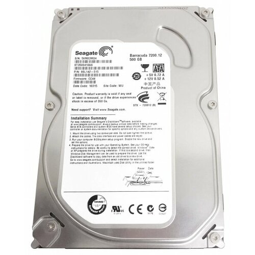 Жесткий диск Seagate 9SL142 500Gb SATAII 3,5 HDD