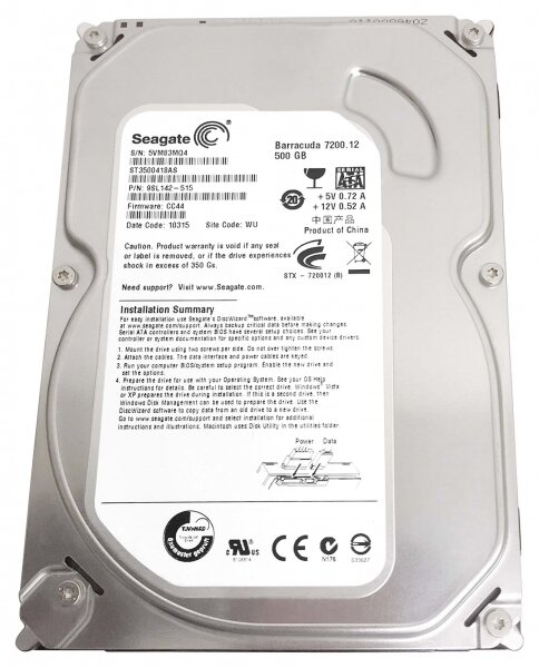 Жесткий диск Seagate 9SL142 500Gb SATAII 3,5" HDD
