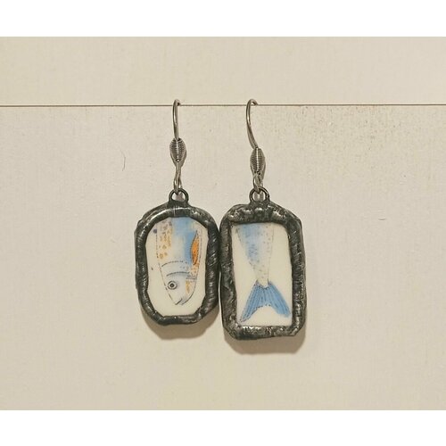 Серьги Artlab, фарфор, мультиколор