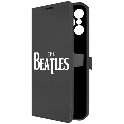 Чехол-книжка Krutoff Eco Book для INFINIX Hot 20S Beatles (Битлз) (черный) чехол книжка krutoff eco book для infinix hot 20s za мир черный