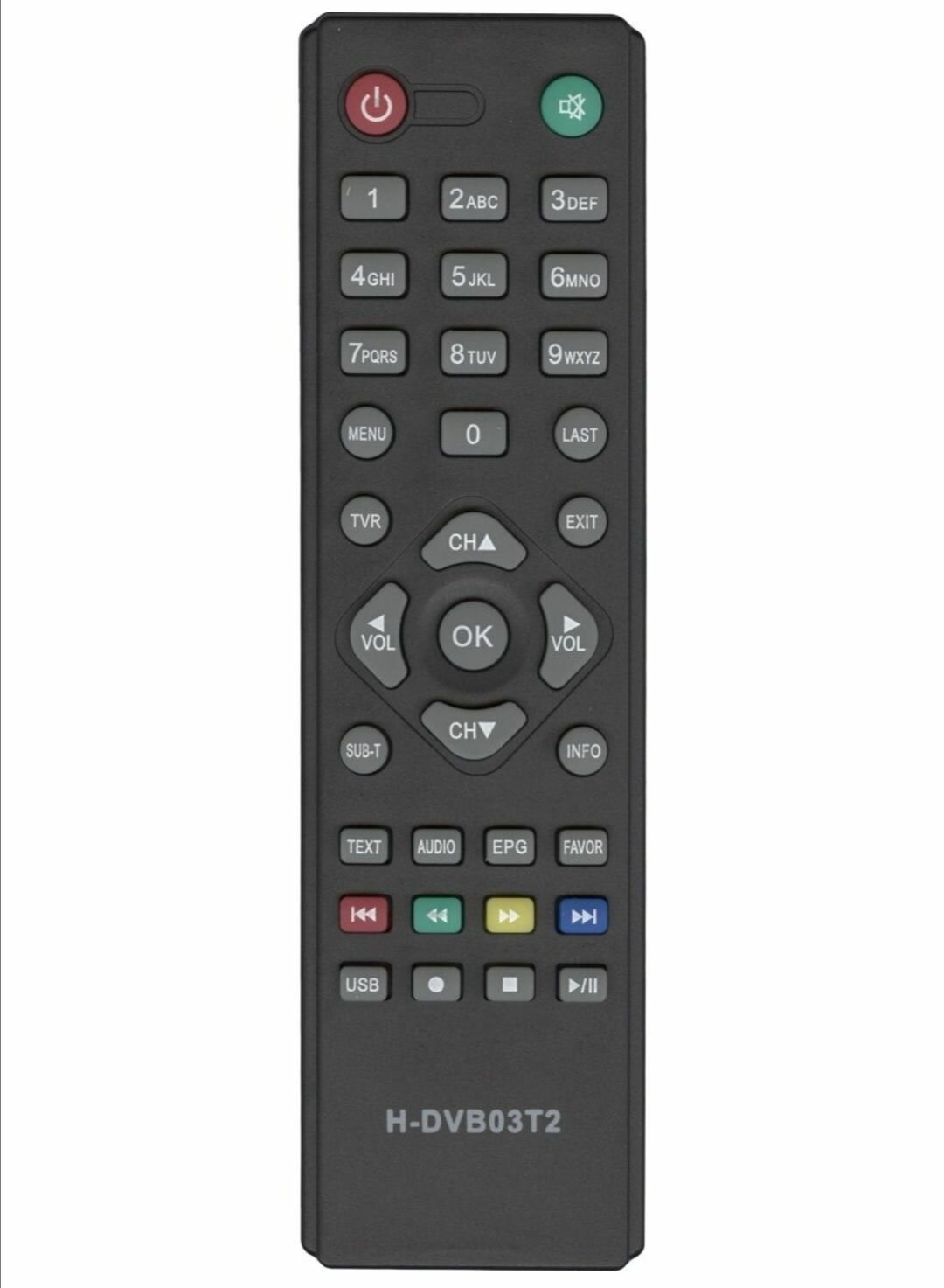 Пульт H-DVB03T2 для hyundai/хёндай  supra d-color rolsen mystery приставки/ghb-898  RC