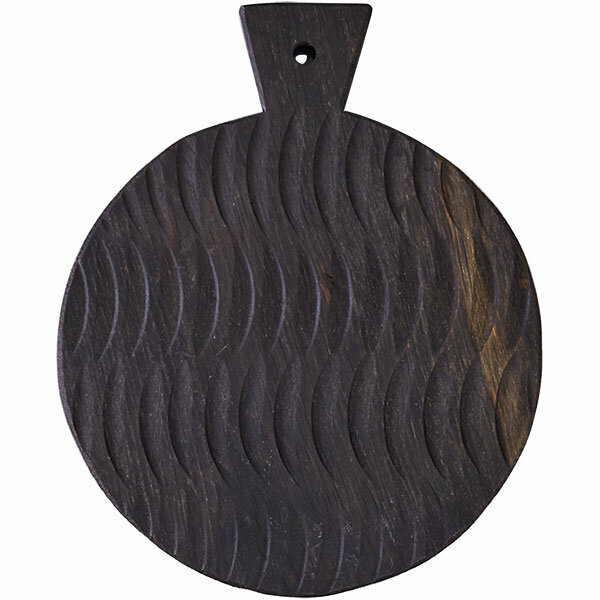 Доска для подачи круглая с ручкой(5см) дуб D=240 H=25мм