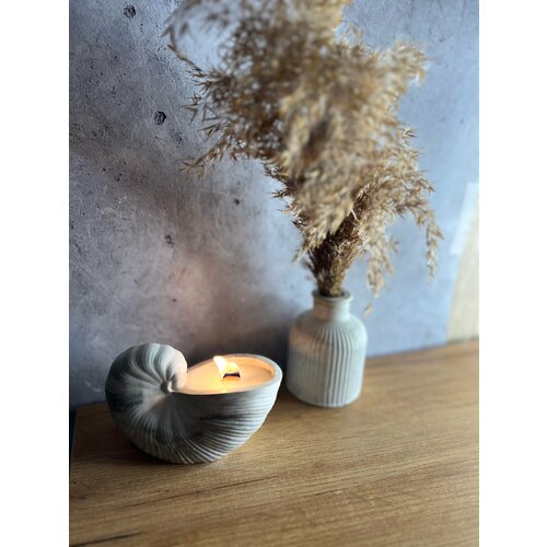 Ароматическая интерьерная свеча Ракушка аромат океан 600₽