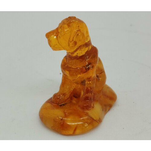 Янтарная фигурка Собачка 12 грамм светлая 364₽