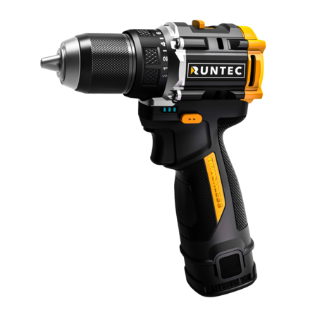 RUNTEC RT-ID123 Дрель-шуруповерт аккумуляторная RUNTEC PRO 10 мм, 16В, 2*2Ач, 50Нм