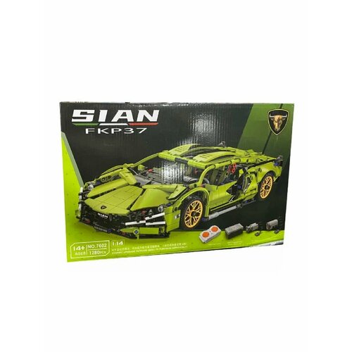 Конструктор Lamborghini Sian FKP37, 7602, 1280дет. bburago 1 18 new lamborghini sian fkp37 simulation alloy car model collect gifts toy boy toys