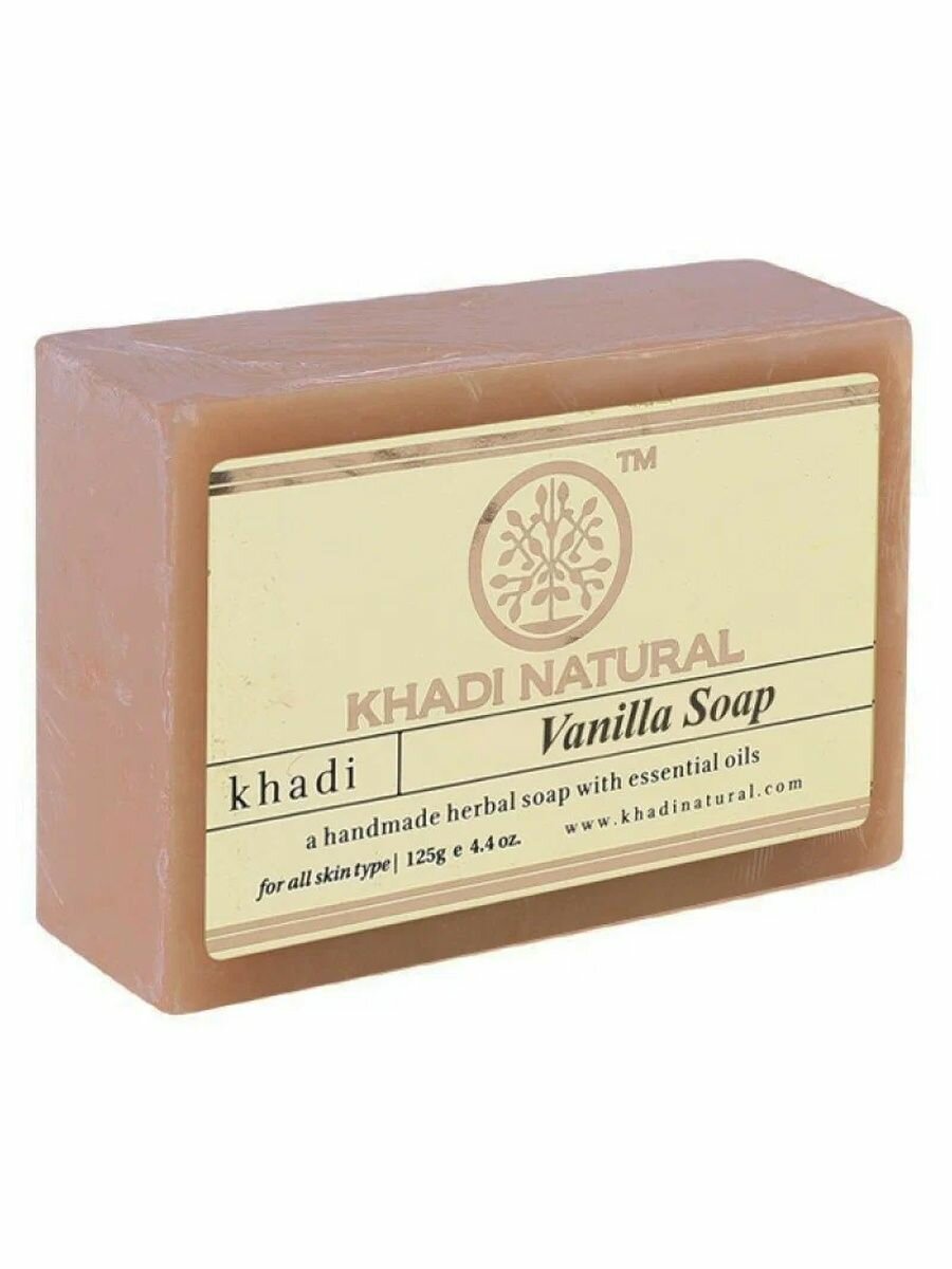 Khadi Natural Мыло кусковое Herbal Vanilla Soap, 125 г