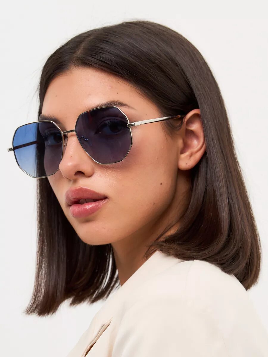 Солнцезащитные очки , голубой — фото 1