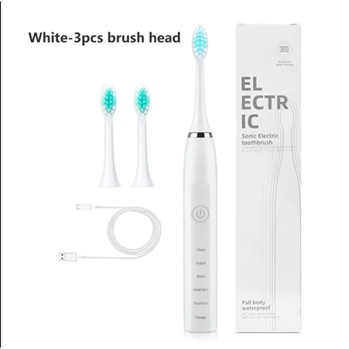 Электрическая зубная щетка с 3 насадками и зарядкой от USB 81000₽