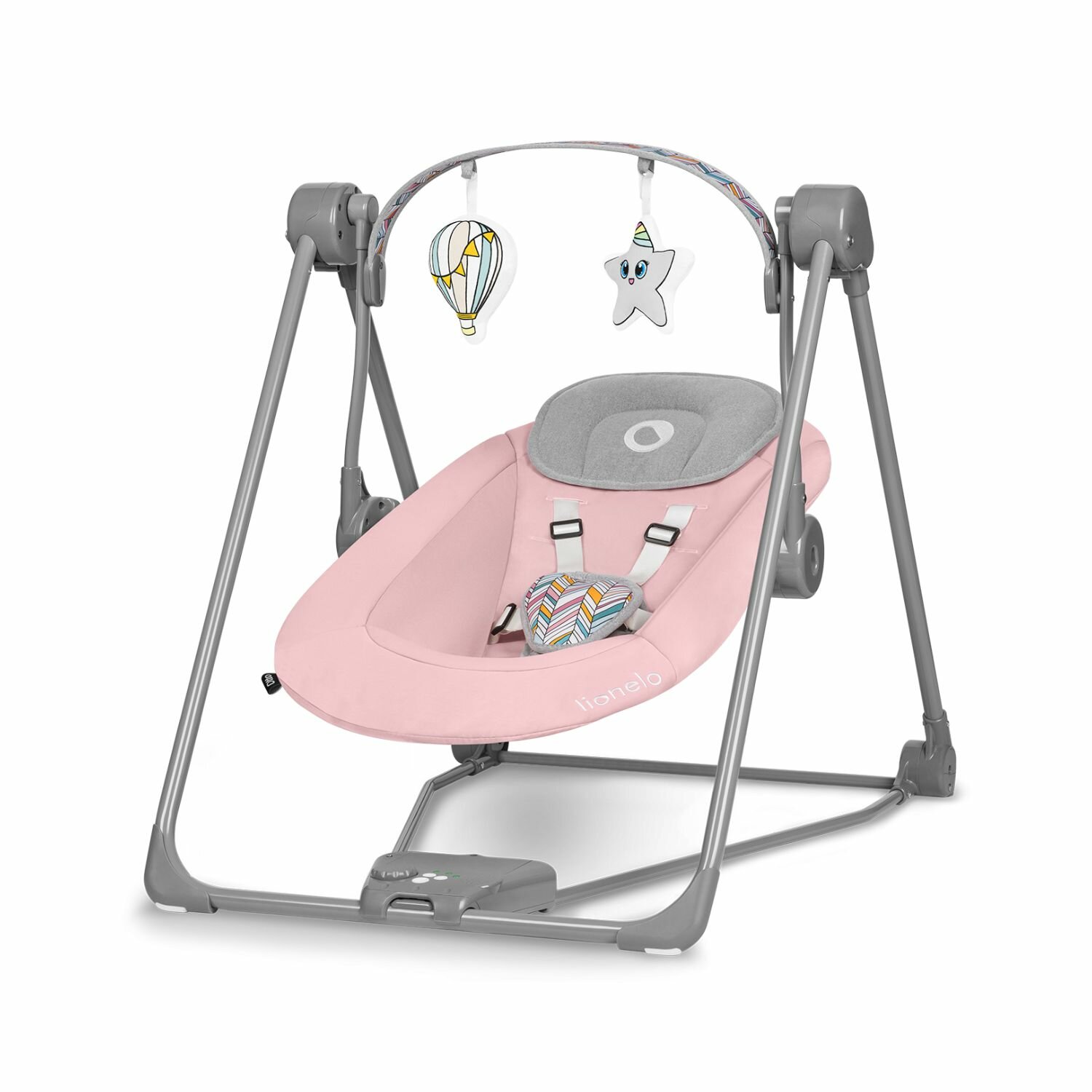 Электрокачели для новорожденных Lionelo Otto Pink Baby
