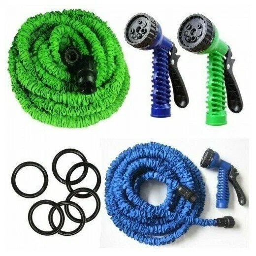 Поливочный шланг Magic Hoses растягивающийся, 22 м, 3 слоя, 1 упаковка — фото 1