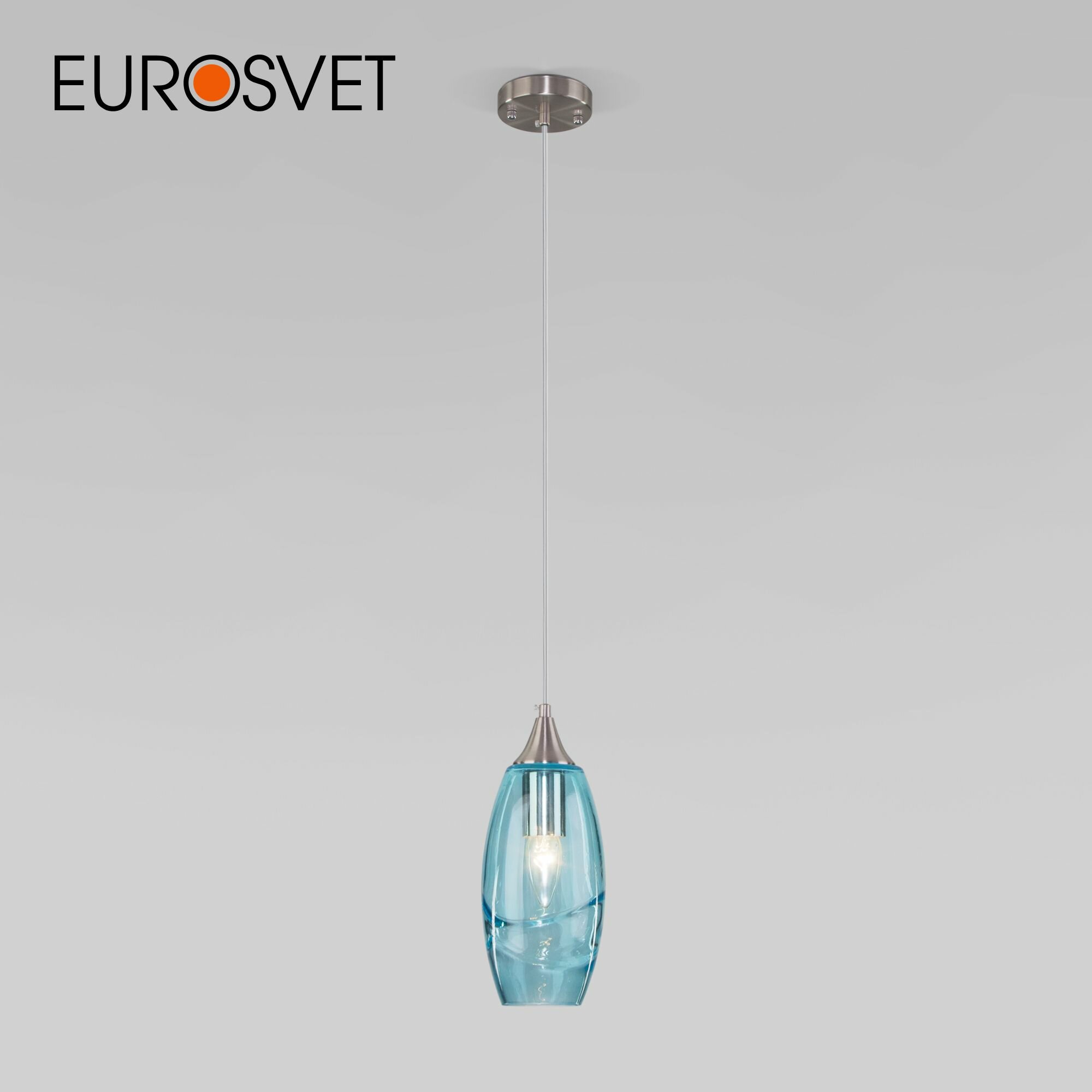 фото Подвесной светильник Eurosvet 50222/1 зеленый