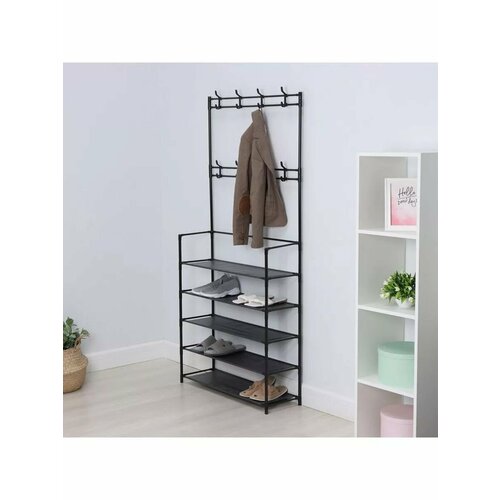 Вешалка напольная для одежды металлическая 80х26х165 см 1777₽