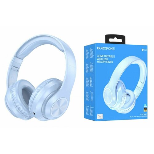 Полноразмерные беспроводные наушники BOROFONE BO24 12ч400 mAhBluetoothAUX синие 980₽