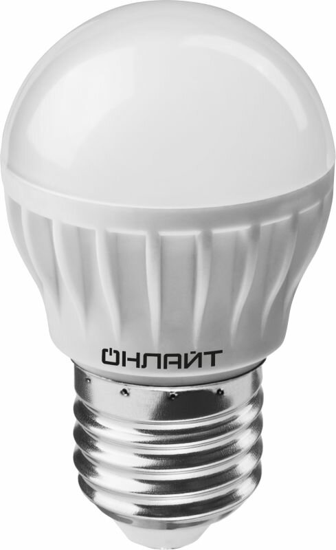 Лампа светодиодная 61 138 OLL-G45-6-230-6.5K-E27 6Вт онлайт 61138