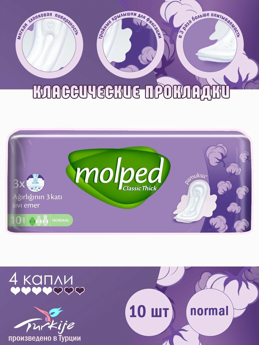 Прокладки гигиенические Classic Thick Normal