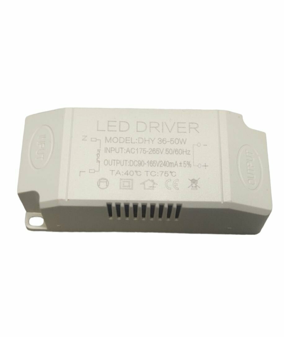Светодиодный драйвер Led Driver: 36-50W AC175-1265V DC90-165V 240mA — фото 1
