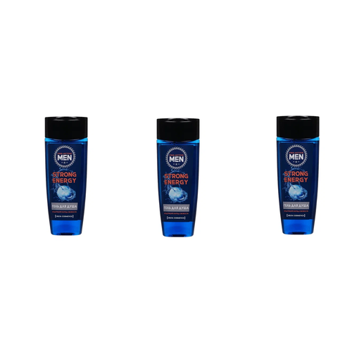 Гель для душа Delta Strong energy мужской 250мл 3 шт 699₽