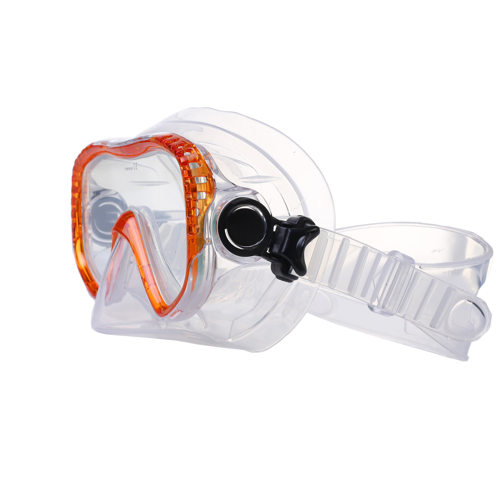 Маска для подводного плавания для дайвинга "Aqua Discovery", NEMO ORANGE — фото 1